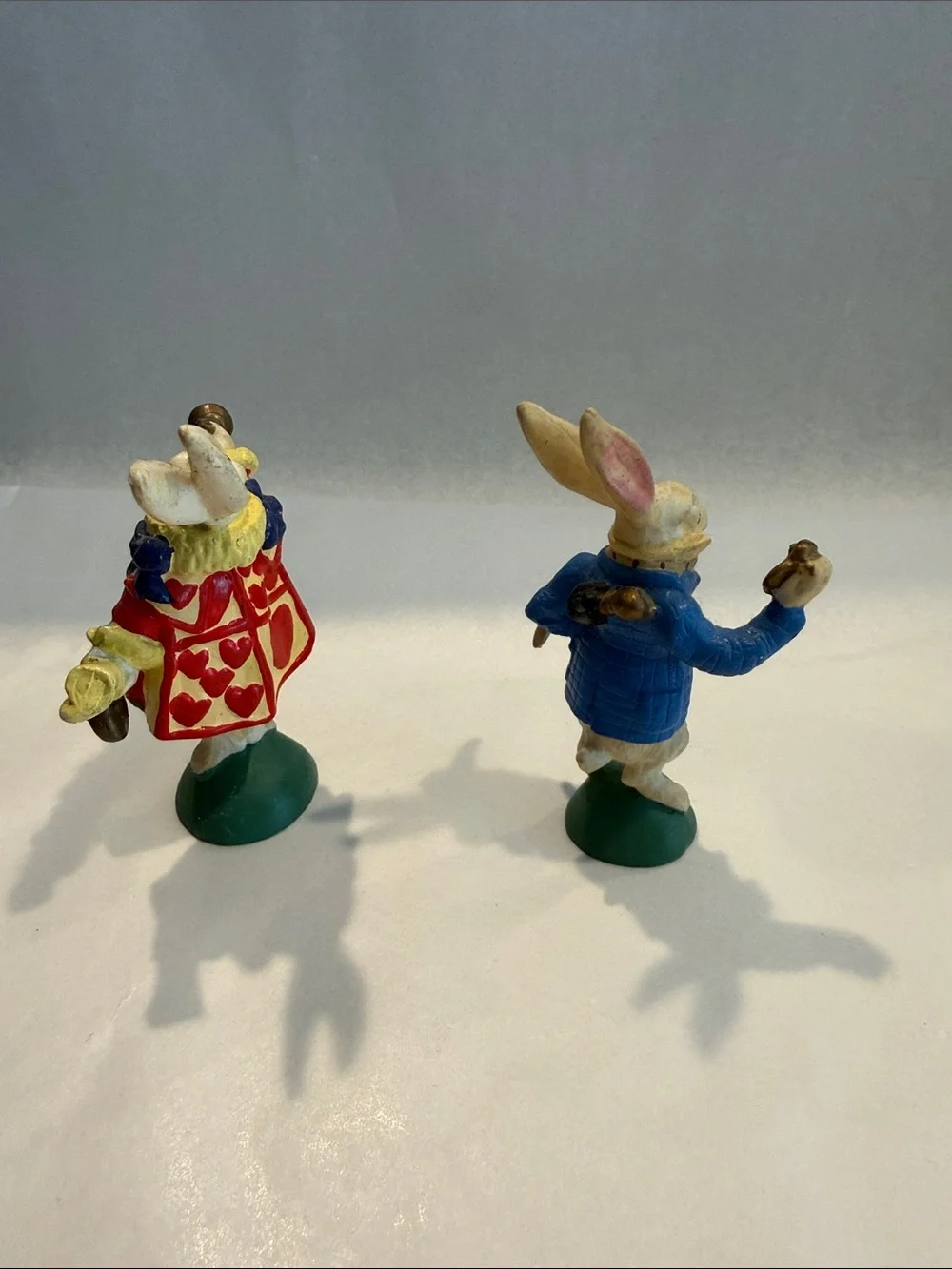 Set of 2 Alice in Wonderland Cake Topers 1990 Hamilton